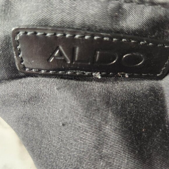 ALDO WOMENS BLACK SQUARE CROSS BODY PURSE - Picture 16 of 16